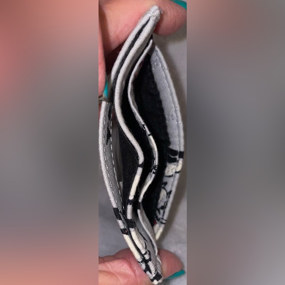 Vera Bradley “Playful Penguin” Quilted Grey ID Case Card Holder RN 156007 - Picture 3 of 5